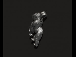 Gorilla pendant 3D 프린트 모델