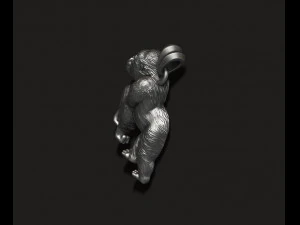 Gorilla pendant 3D Print Model