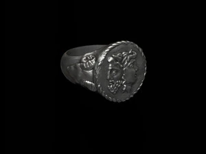 पुराने सिक्के की अंगूठी 3D प्रिंट मॉडल