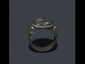 Old coin ring 3D Print Model