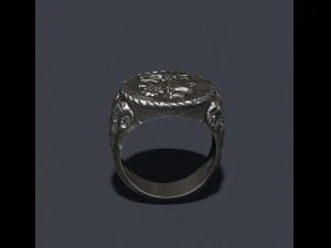 पुराने सिक्के की अंगूठी 3D प्रिंट मॉडल