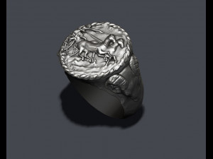 Old coin ring v2 3D Print Model