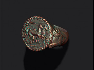 Old coin ring v2 Modelo de Impressão 3D