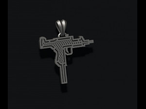 Automat uzi pendant 3D print model 3D Print Model