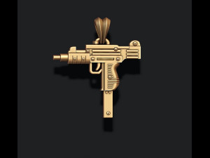 Automat uzi pendant 3D print model 3D Print Model