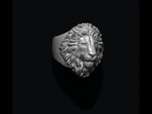 Lion ring 3D Print Model