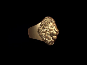 Lion ring 3D 打印模型