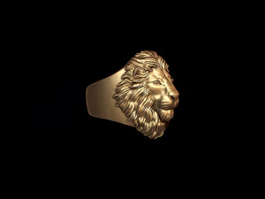 Lion ring 3D Print Model