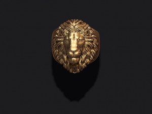 Lion ring 3D 打印模型