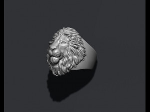 Lion ring 3D 打印模型