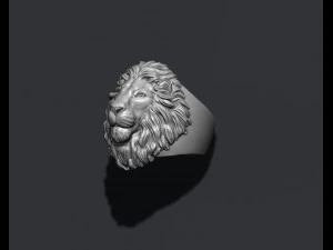 Lion ring 3D Print Model