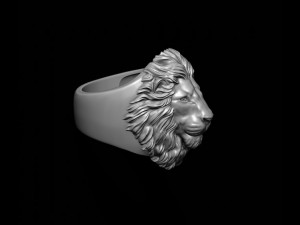 Lion ring 3D 打印模型