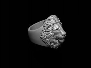 Lion ring 3D 打印模型