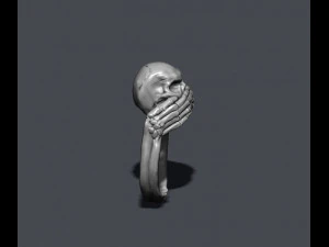 Skeleton skull rings pack 3D Print Model