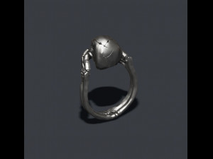 Skeleton skull rings pack Modelo de impresión 3D