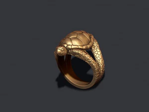 Turtle ring 3D Print Model