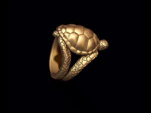 Turtle ring 3D Print Model