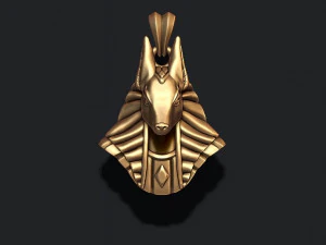Egyptian Anubis head pendant 3D Print Model