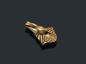 Egyptian Anubis head pendant 3Dプリントモデル