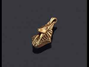 Egyptian Anubis head pendant 3Dプリントモデル
