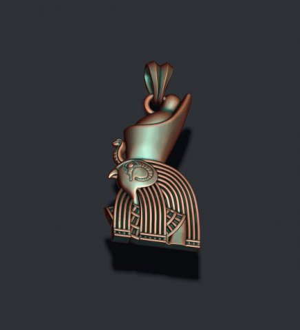 Horus pendant 3D Print Model .c4d .max .obj .3ds .fbx .stl .blend 