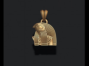 Horus pendant v2 3D Baskı Modeli