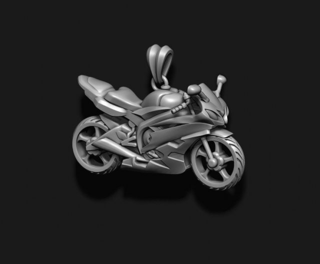Motorcycle sport pendant Modelo de impresión 3D .c4d .max .obj .3ds .fbx .stl .blend 