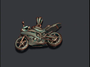 Colgante deportivo de moto Modelo de impresión 3D