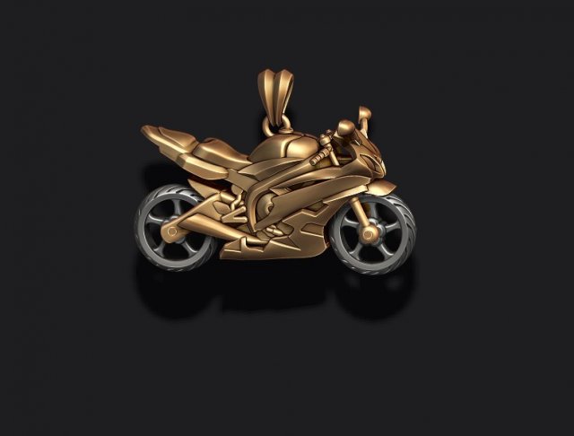 Motorcycle sport pendant 3D-printmodel .c4d .max .obj .3ds .fbx .stl .blend 