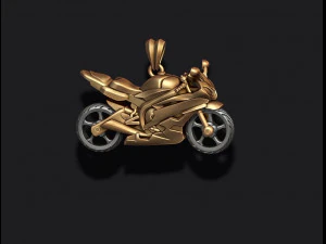 Motorcycle sport pendant 3D Print Model