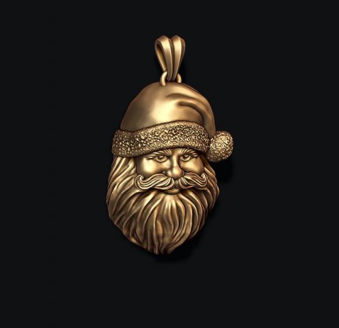 Sant Claus pendant Modelo de impresión 3D .c4d .max .obj .3ds .fbx .stl .blend 