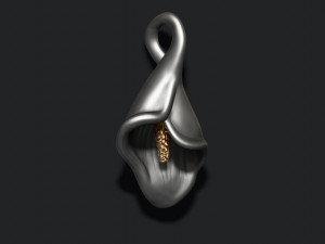Calla Lily pendant Modelo de impresión 3D