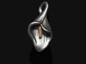Calla Lily pendant 3D Print Model