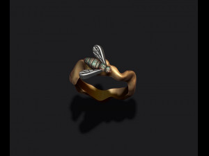 Bee honey ring Modelo de impresión 3D