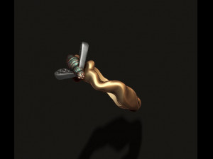 Bee honey ring Modelo de impresión 3D