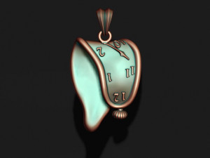 Dali melting clock time pendant Modelo de impresión 3D