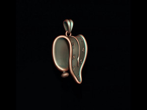 Dali melting clock time pendant Modelo de impresión 3D