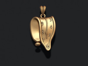 Dali melting clock time pendant Modelo de impresión 3D