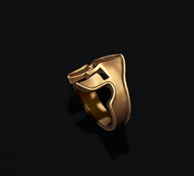 Spartan helmet ring light 3D Print Model .c4d .max .obj .3ds .fbx .stl .blend 