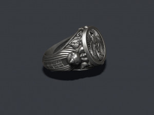 Horus ring 3D print model Model Cetak 3D