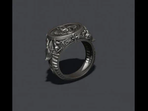 아누비스 반지 3D 프린트 모델