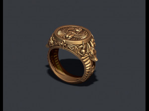 Anubis ring Modelo de impresión 3D