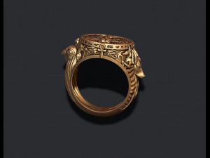 Horus Anubis ring Modelo de impresión 3D