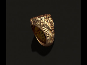 Horus Anubis ring Modelo de impresión 3D