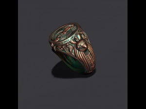 Horus Anubis ring 3D Print Model