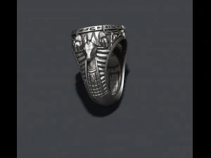 Horus Anubis ring 3D Print Model