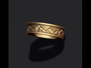 Mountains ring Modelo de impresión 3D