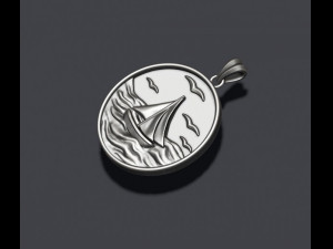 Ship sea pendant Model do druku 3D