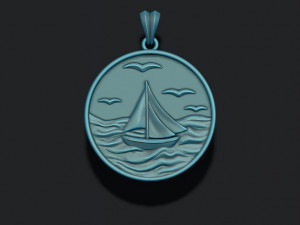 Ship sea pendant Modelo de impresión 3D