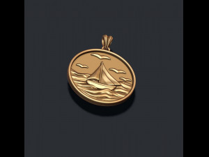 Ship sea pendant Modelo de impresión 3D